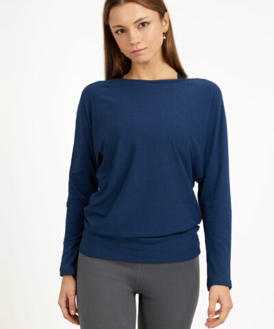 adidas Women's Long Sleeve Black Yogi Yoga Shirt (AJ6527) B115